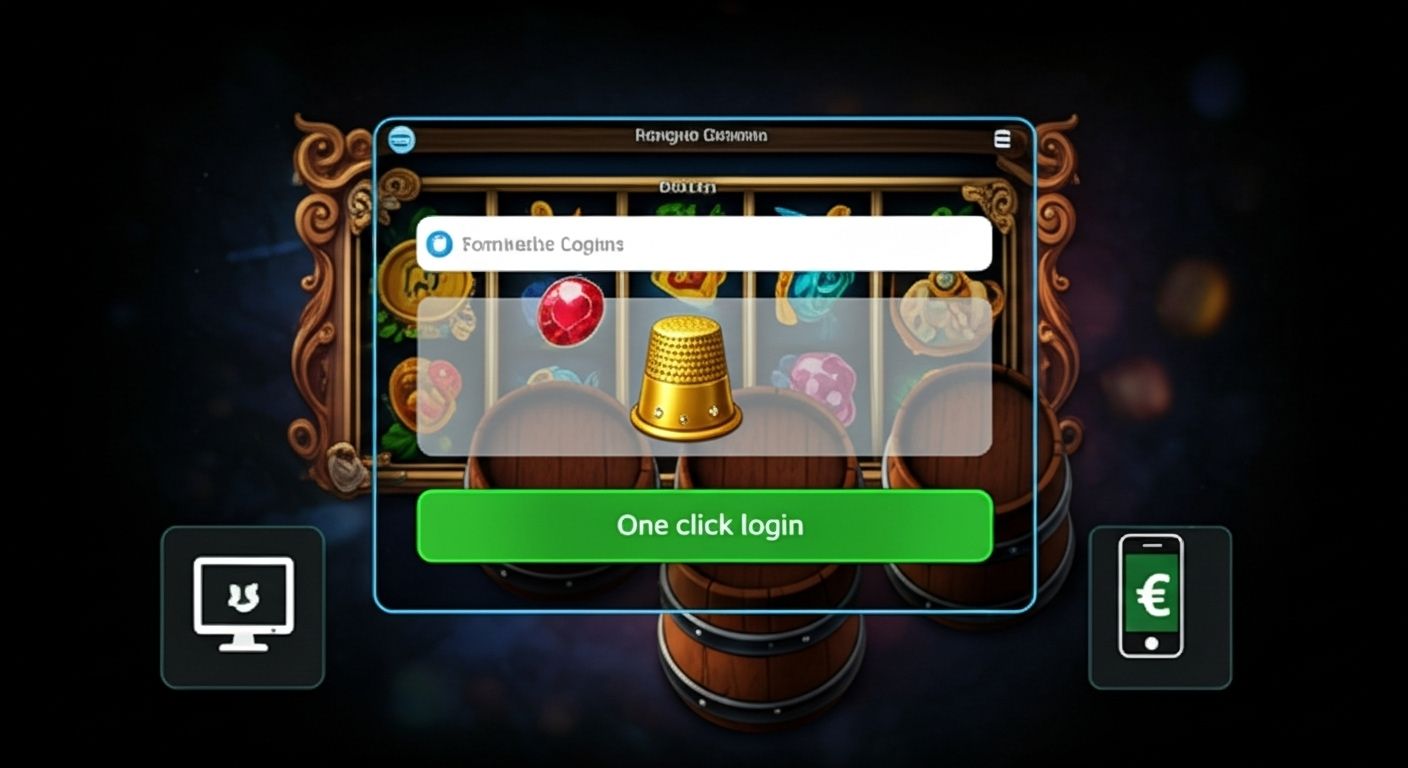 Simplified Thimbles slot login interface optimized for mobile and desktop